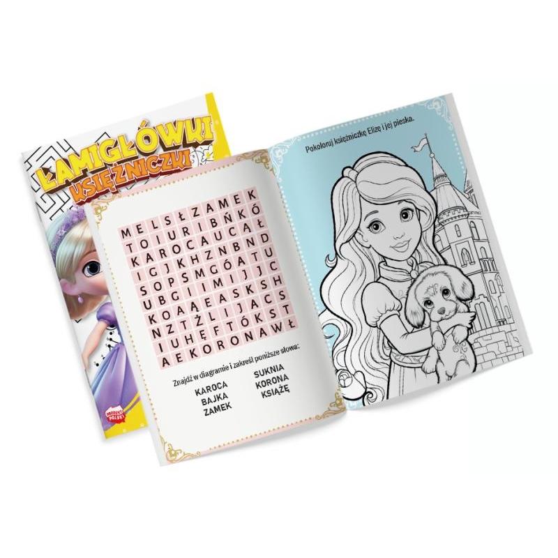 MARTEL ŁAMIGŁÓWKI księżniczki z naklejkami 16 stron + naklejki