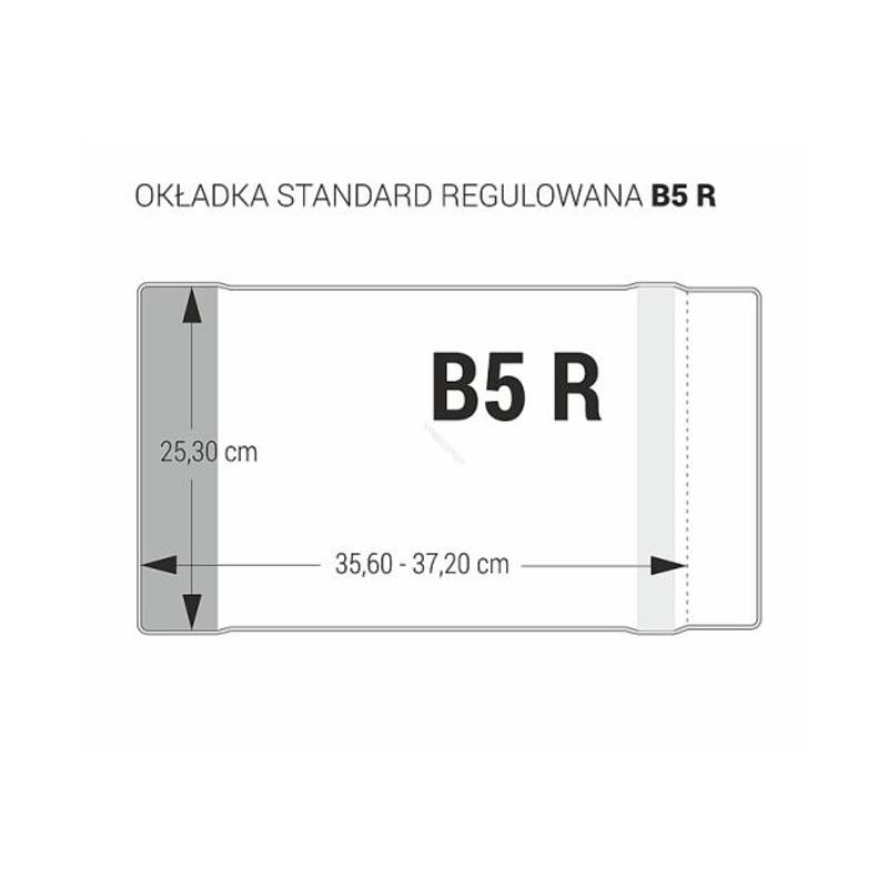 Okładka na podręcznik B5-R BIURFOL regulowana  1szt. (25,3 x 35,6/37,2)
