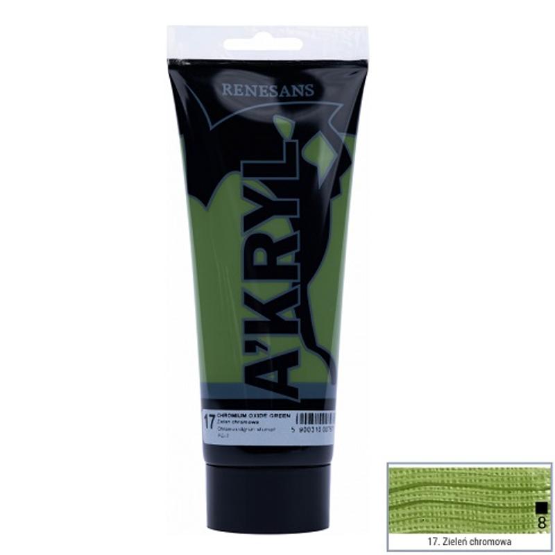 Farba akrylowa A’kryl RENESANS 200ml – zieleń chromowa