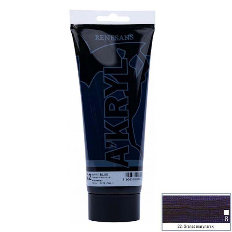 Farba akrylowa A’kryl RENESANS 200ml – granat marynarski