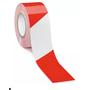Taśma ostrzegawcza 48mm x 50m biało-czerwona samoprzylepna