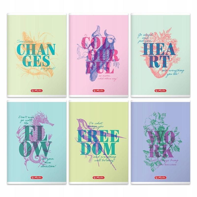 Zeszyt 60k  krata -  HERLITZ - mix wzorów