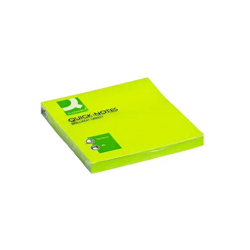 Notes samoprzylepny 75x75  BRILLANT 80 kartek - zielony