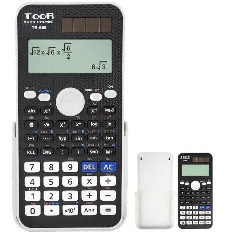 Kalkulator TOOR Electronic TR-588 12 pozycyjny - czarny  naukowy