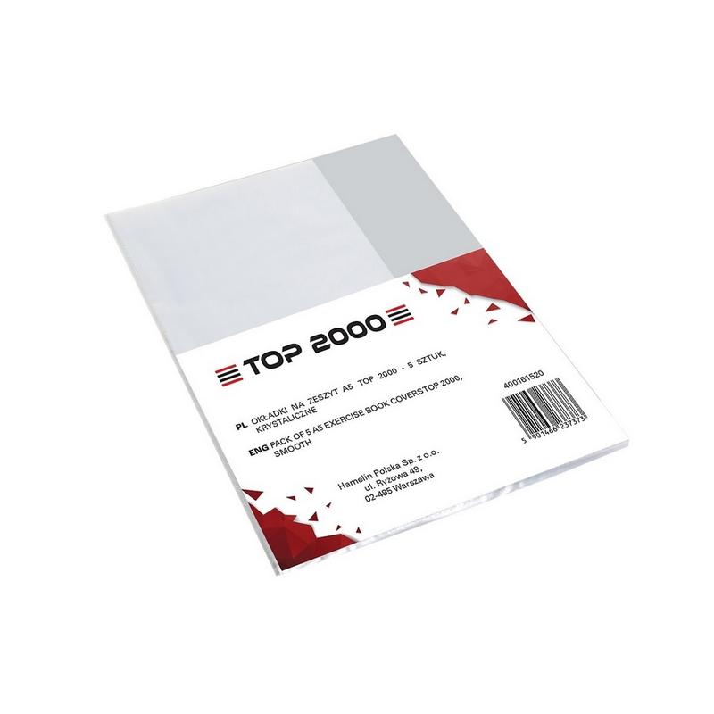 Okładka na zeszyt A5 TOP2000 PP90  opakowanie a 5szt