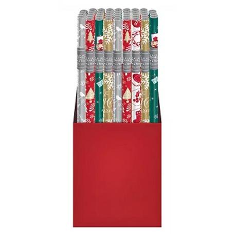 Papier ozdobny INTERDRUK - do pakowania prezentów 200cm x 70cm CHRISTMAS