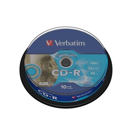 Płyta CD-R VERBATIM 700MB cake opakowanie a10szt.
