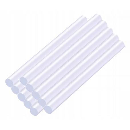 Wkład klej do pistoletu bezbarwny 11mm x 200mm zestaw zawiera 10 sztuk
