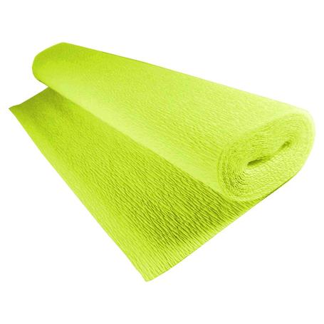 Krepina, bibuła włoska 180 g - Light green, 50 cm x 250 cm 558