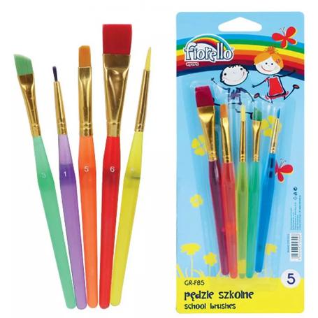 Pędzle zestaw 5szt różnych FIORELLO GR-FB5                   EAN 5903364258948