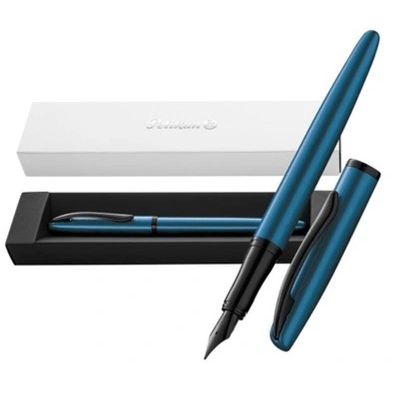 Pióro wieczne PELIKAN + Długopis PELIKAN Jazz Noble AQUA - zestaw