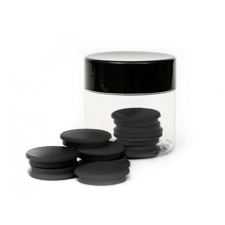 Magnesy Beczułki TRES - 30mm w kolorze czarnym