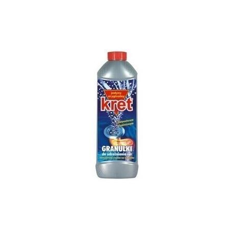 Środek, granulki do udrożniania rur KRET 560g