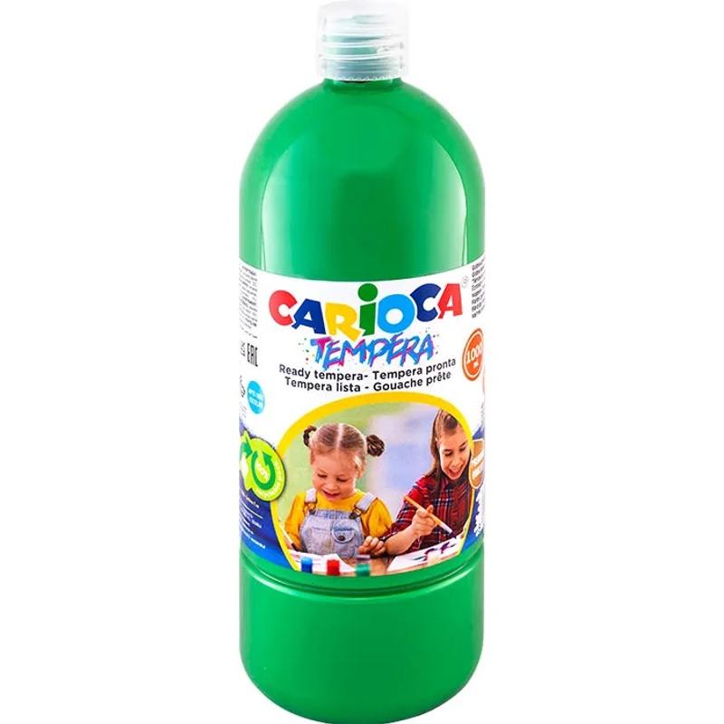 Farba tempera Carioca 1000ml jasny zielony