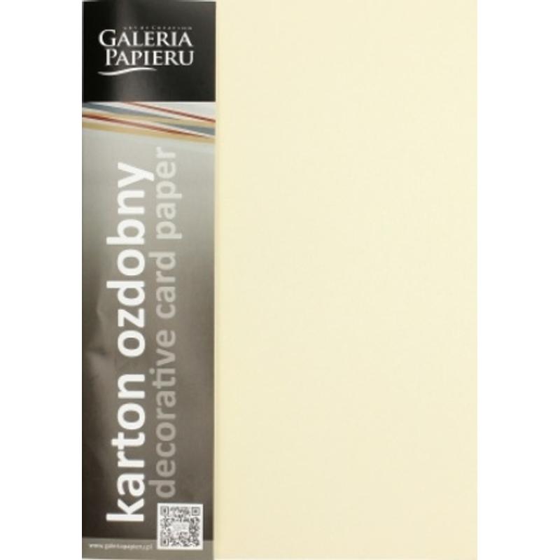 Papier wizytówkowy ozdobny GALERIA PAPIERU PEARL  210g/20 ark.- kremowy  205452