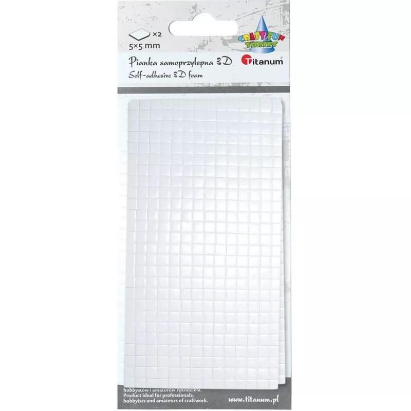 Pianka samoprzylepna dwustronna kwadraciki 5mm X 5mm 384716 a'728szt.