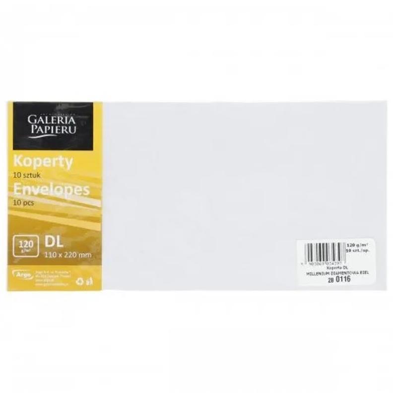 Koperta ozdobna DL Millenium Diamentowa a 10szt. 280116