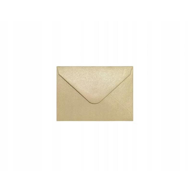 Koperta ozdobna 70mm x 110mm  Pearl złoty a 10szt.  280415
