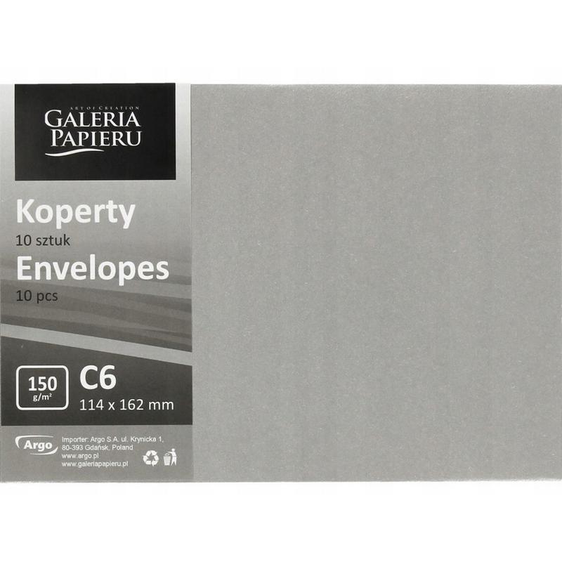 Koperta ozdobna C5 Pearl Srebrny 150g 280666  a 10szt.