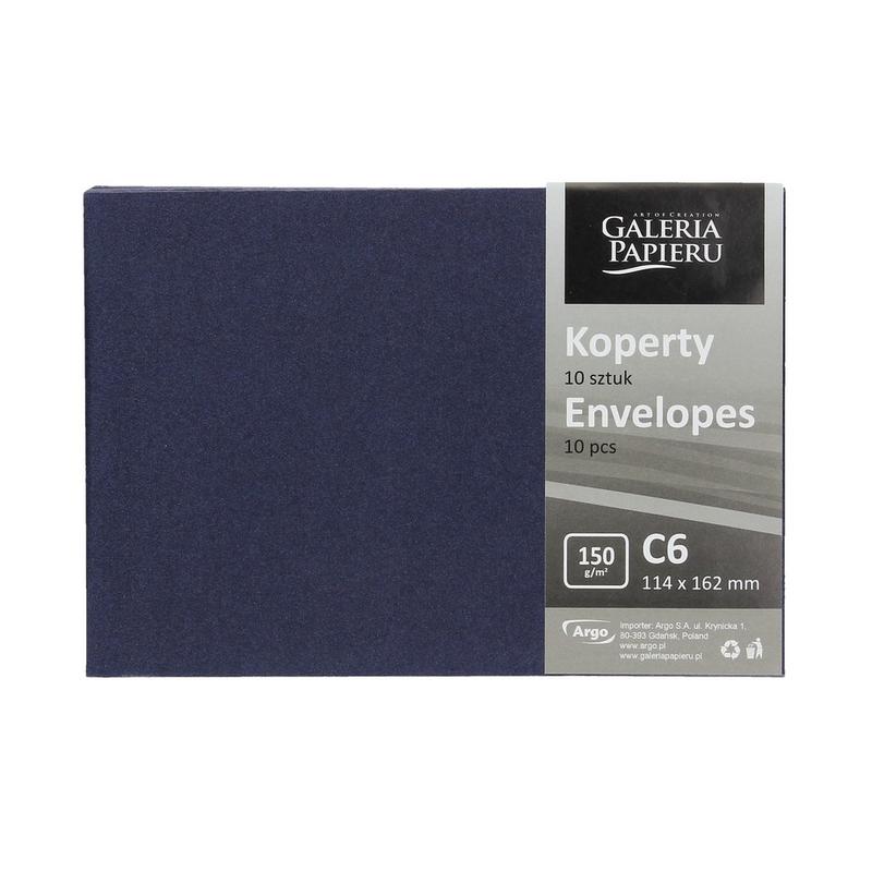 Koperta ozdobna C6 Pearl Ciemny Niebieski 130g 280231  a 10szt.