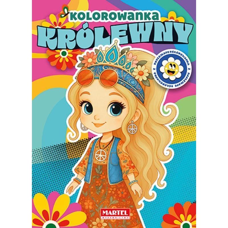 MARTEL Kolorowanka KRÓLEWNY  a'8szt. + naklejki