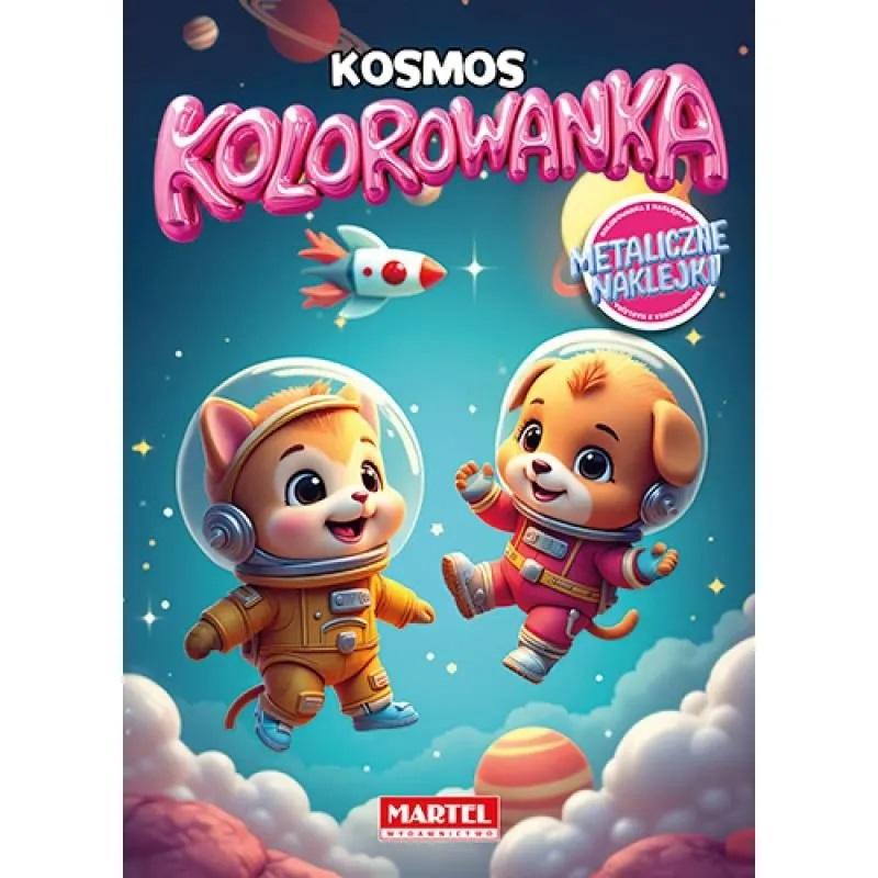 MARTEL Kolorowanka KOSMOS + naklejki metaliczne  a'8stron