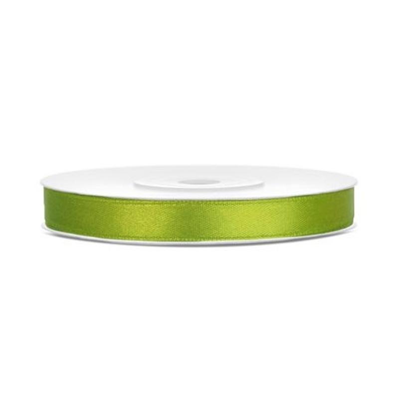 Wstążki satynowe 6mm/25m PARTY DECO seledynowy