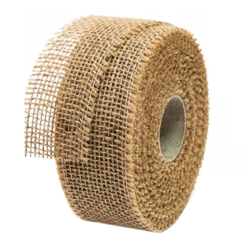 Wstążka 50mm x 20mb Jutowa natural