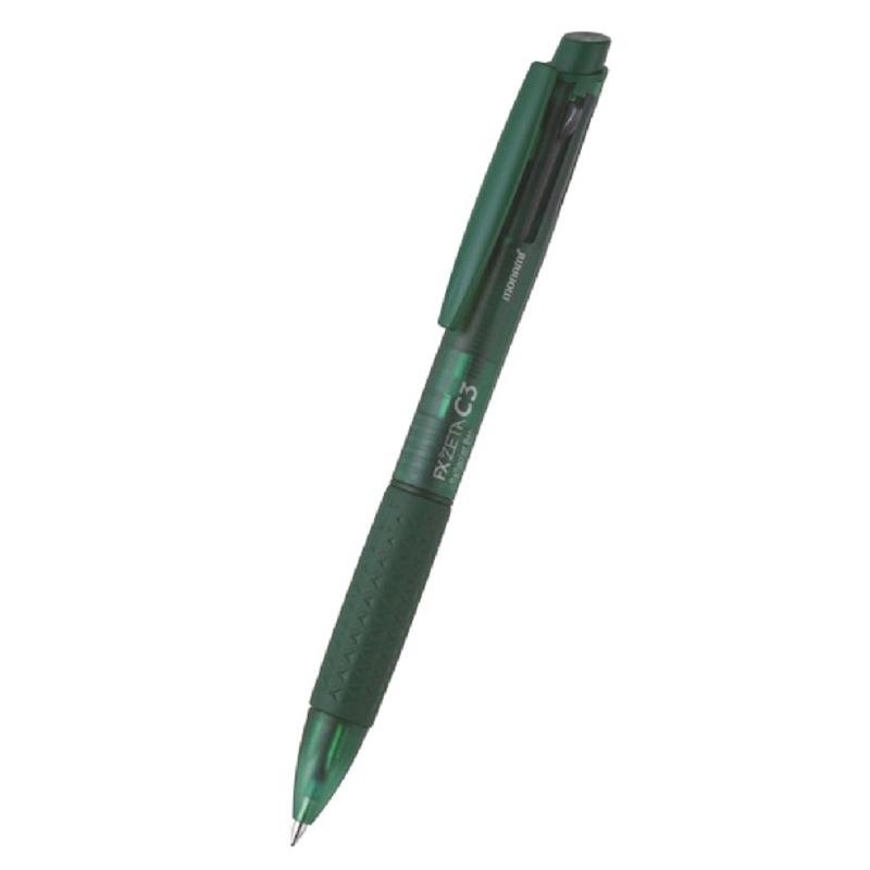 Długopis MONAMI FX ZETA C3 Zielona obudowa - 3 kolory  0,7mm