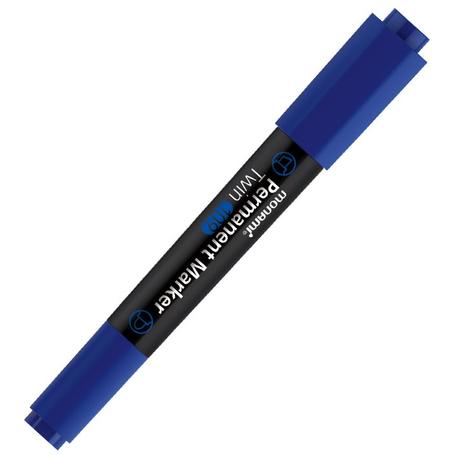 Marker MONAMI 109 permanentny dwustronny - niebieski