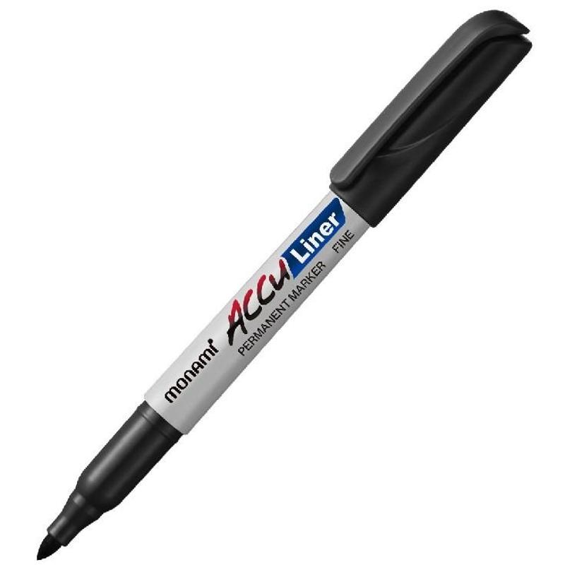 Marker MONAMI AccuLiner permanentny - czarny