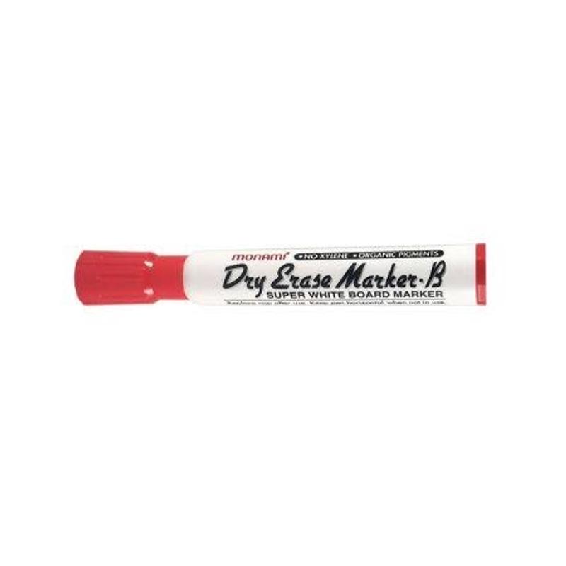 Marker suchościeralny MONAMI Dry Erase B - czerwony
