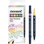 Pisaki  MONAMI 12 kolorów dwustronne, pędzelkowe BRUSHPEN Dessert Pastel - a'6szt.