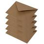 Koperta ozdobna 16,0x16,0  brązowa, KRAFT 120g  a 10szt.