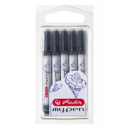 Naboje do pióra HERLITZ My Pen - niebieskie  10983443 opakowanie 5szt