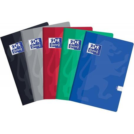 Zeszyt A5 80k  kratka - OXFORD ESSE z marginesem mix okładek