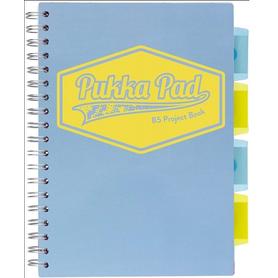 Notes B5 na spirali 100k PUKKA Project Book PP - pastelowy niebieski
