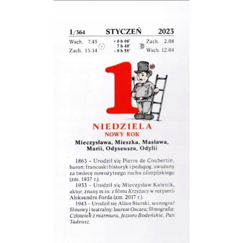 Kalendarz 2026 rodzinny TELEGRAPH zdzierak