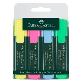 Zakreślacze Faber Castell Textliner 48 Refill 4 sztuki