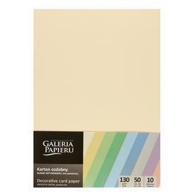 Papier A4 kolor 130g  50ark. a 10 kolorów  GALERIA PAIERU mix pastelowy 205511