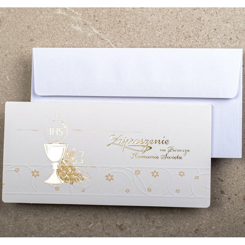 Karta okolicznościowa - Karnet  Zaproszenia komunijne