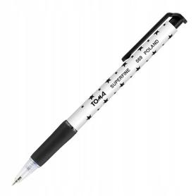 Długopis TOMA 069 SUPERFINE  automatyczny czarny