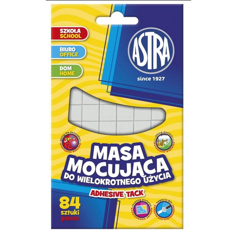 Klej masa mocująca Astra 50g 84 kwadraciki