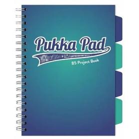 Notes B5 na spirali 200k PUKKA PAD Project Book - 3110(BE)-WPC - niebieskozielony