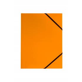 Teczka z gumką kolorowa A4 lakier TETIS BT600 pomarańczowa