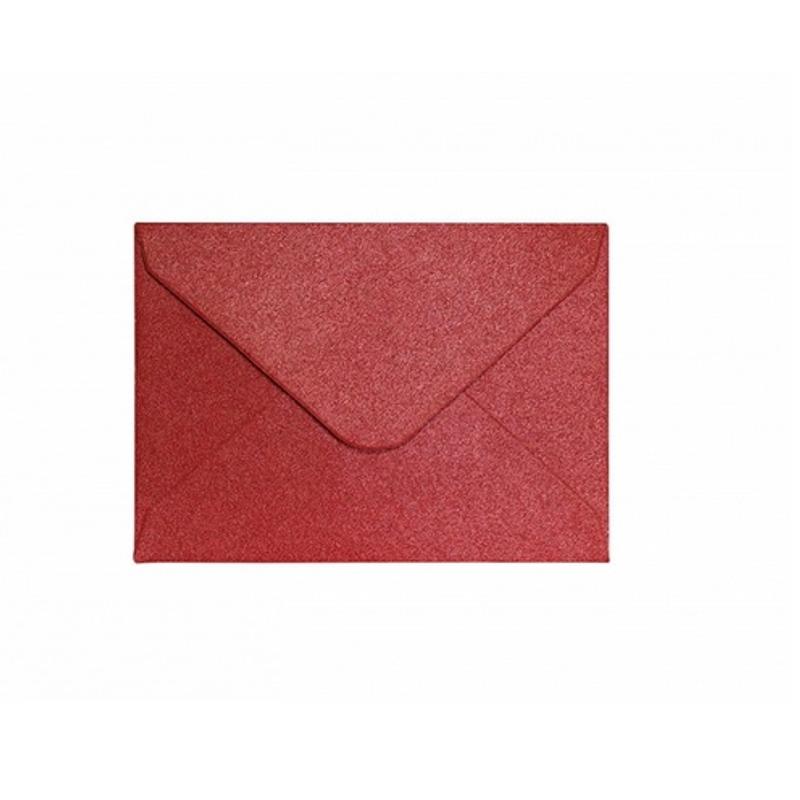 Koperta 70mm x 100mm  Pearl czerwony a 10szt.  280438