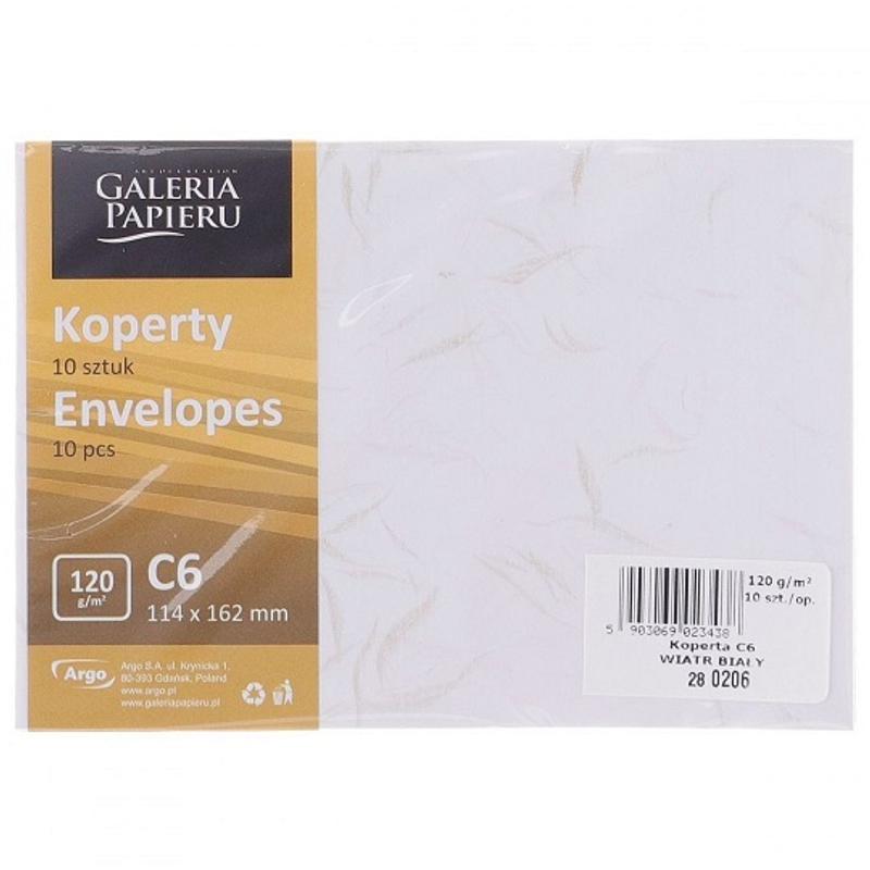Koperta C6 Wiatr Biały 120g 280206  a 10szt.