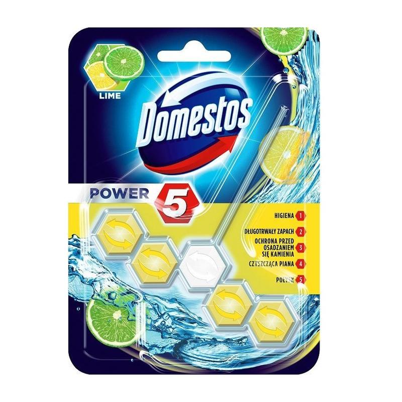 Kostka WC DOMESTOS kosteczki  5 power LIME - cytrynowa