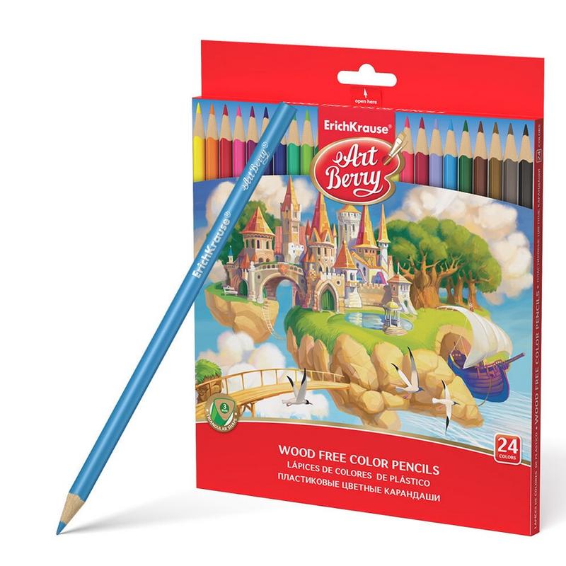 Kredki  ołówkowe 24 kolory ErichKrause®  Color Pencils Wood Free