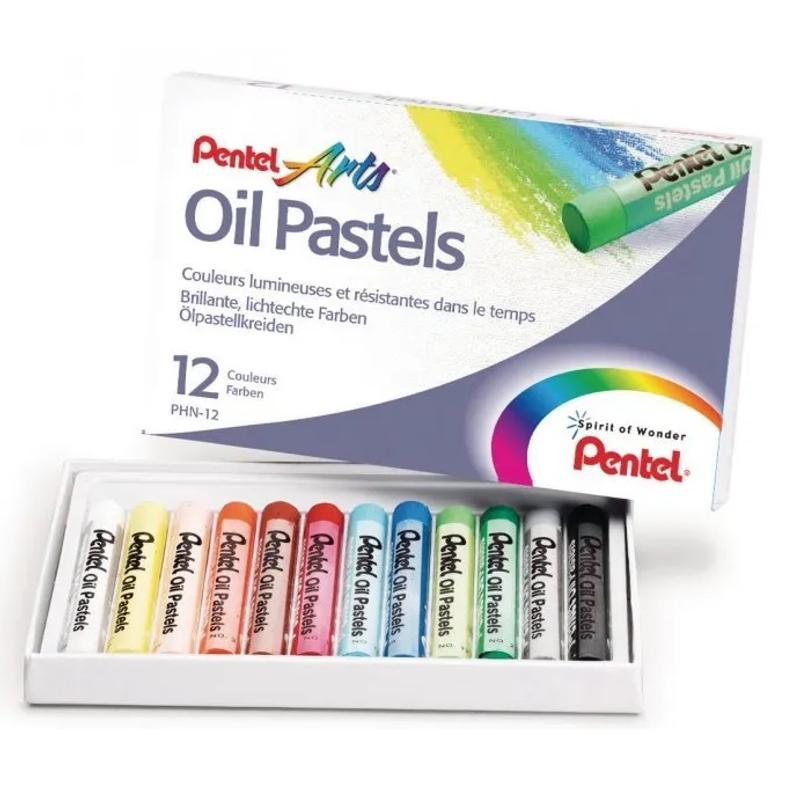 Kredki Pastele PENTEL 12K.